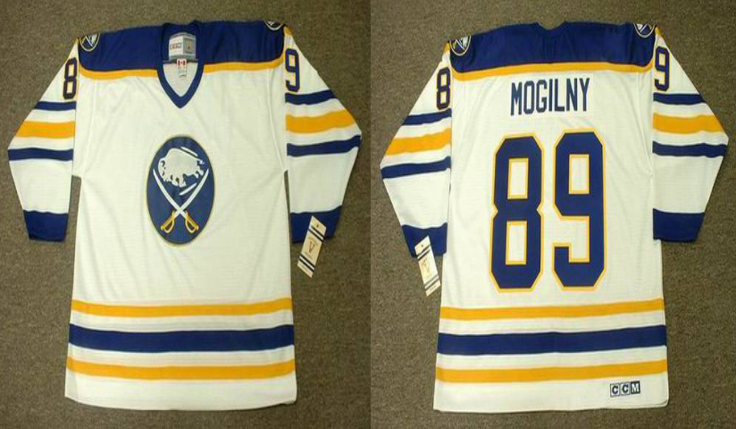 2019 Men Buffalo Sabres 89 Mogilny white CCM NHL jerseys